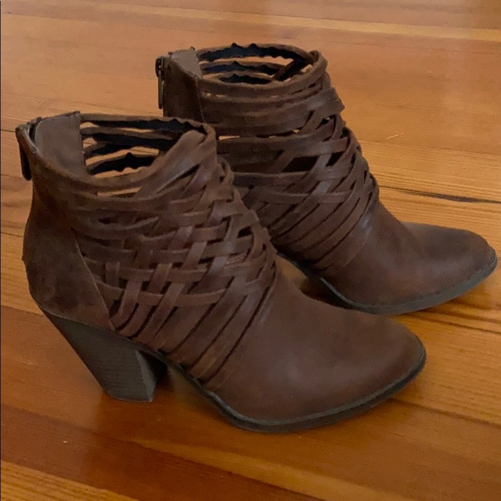 Brown booties